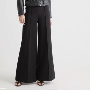 Quince Black super Wide-Leg Pants size Small